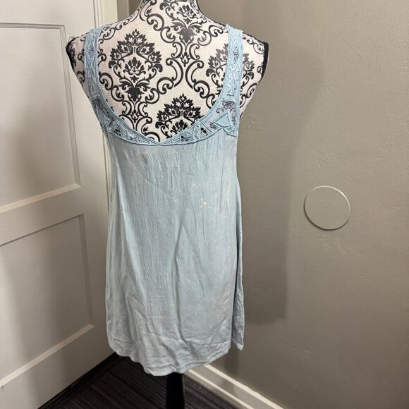 Cleobella Marina blue Mini Dress with cutout Aztec neckline - Picture 7 of 11
